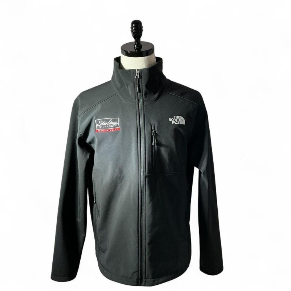 The North Face Men's Sterling Silver Premium Meats Soft Shell‎ Jacket L Black